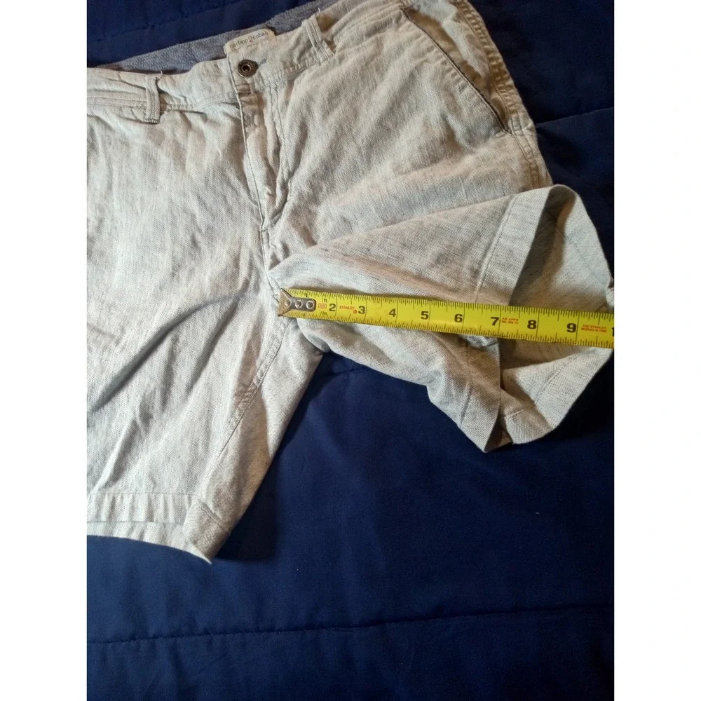 Carbon 2 Cobalt‎ Shorts Mens 30 Gray Linen Blend Chino 10